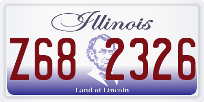 IL license plate Z682326