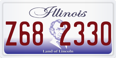 IL license plate Z682330