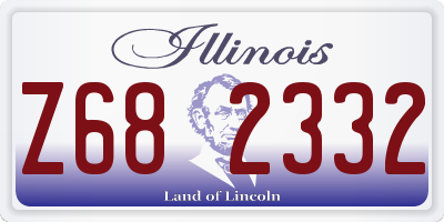 IL license plate Z682332