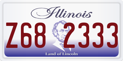 IL license plate Z682333