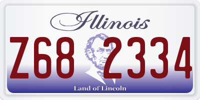 IL license plate Z682334