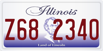 IL license plate Z682340