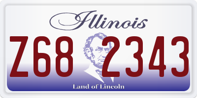 IL license plate Z682343