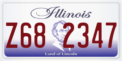 IL license plate Z682347