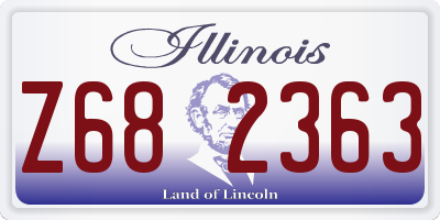 IL license plate Z682363
