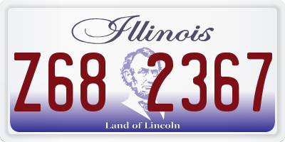 IL license plate Z682367