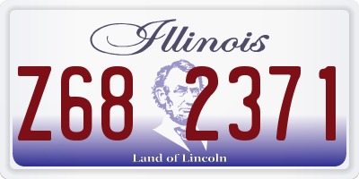 IL license plate Z682371