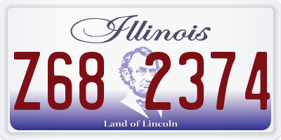 IL license plate Z682374