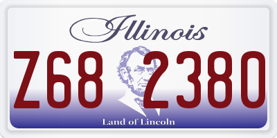 IL license plate Z682380