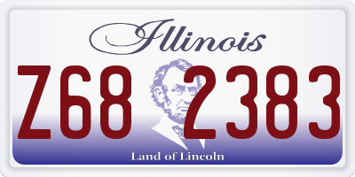 IL license plate Z682383
