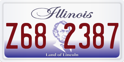 IL license plate Z682387