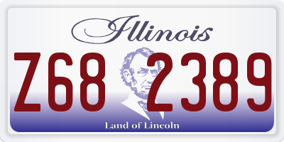 IL license plate Z682389