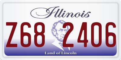 IL license plate Z682406