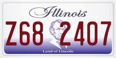 IL license plate Z682407