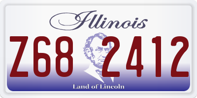 IL license plate Z682412