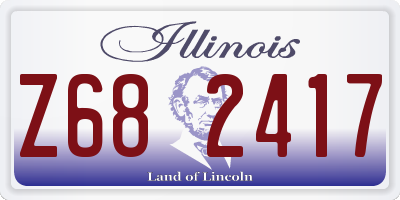 IL license plate Z682417
