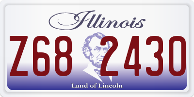 IL license plate Z682430