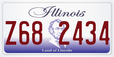 IL license plate Z682434