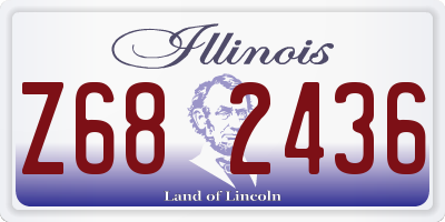IL license plate Z682436
