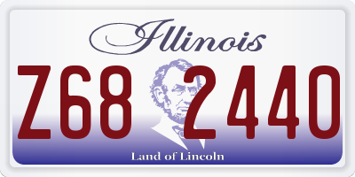 IL license plate Z682440