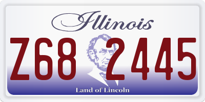 IL license plate Z682445