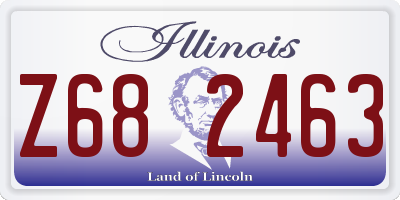 IL license plate Z682463