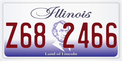 IL license plate Z682466
