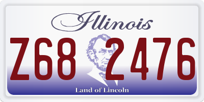 IL license plate Z682476