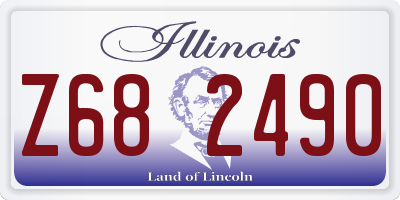 IL license plate Z682490