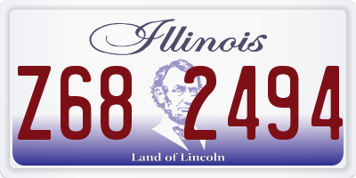 IL license plate Z682494