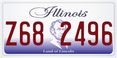 IL license plate Z682496
