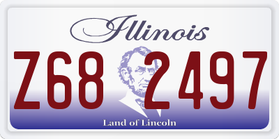 IL license plate Z682497