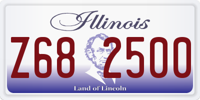 IL license plate Z682500