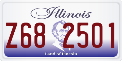 IL license plate Z682501