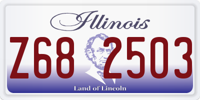 IL license plate Z682503
