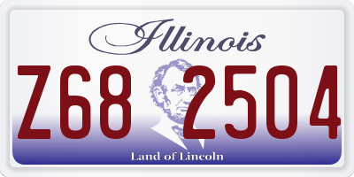 IL license plate Z682504