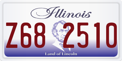 IL license plate Z682510
