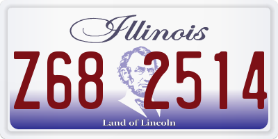 IL license plate Z682514