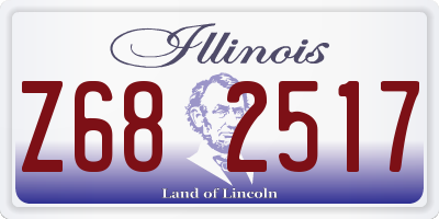 IL license plate Z682517