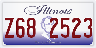 IL license plate Z682523