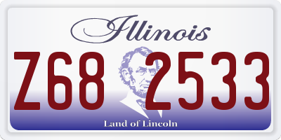IL license plate Z682533