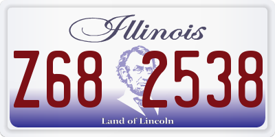 IL license plate Z682538