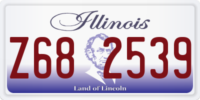 IL license plate Z682539