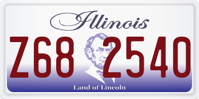 IL license plate Z682540