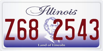 IL license plate Z682543