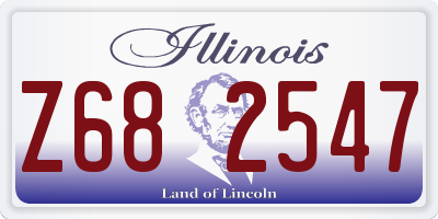 IL license plate Z682547