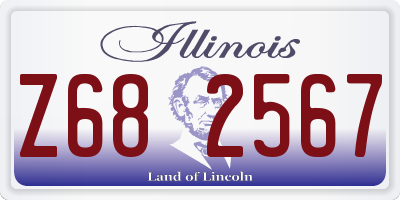 IL license plate Z682567