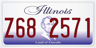 IL license plate Z682571