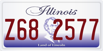 IL license plate Z682577