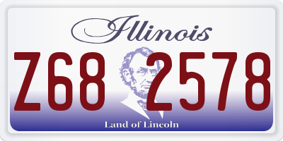 IL license plate Z682578
